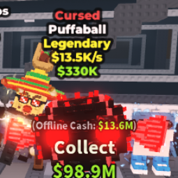 Buy Cursed Puffaball⚡️13.5K/s 0-24 M/s - Steal a Brainrot