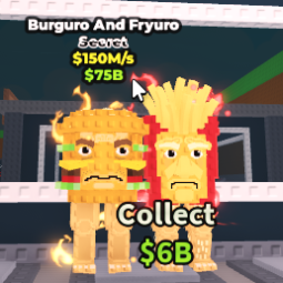 Buy ⭐Burguro And Fryuro 150M/s⭐ 100-249 M/s - Steal a Brainrot