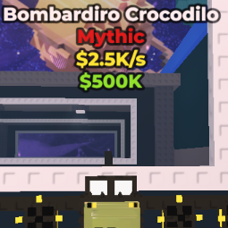Buy Bombardiro Crocodilo 1-999.99 K/s - Steal a Brainrot