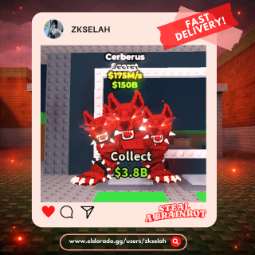 Buy ⭐Cerberus⭐ 100-249 M/s - Steal a Brainrot