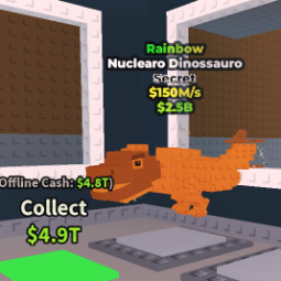 Buy Rainbow Nuclearo Dinossauro 100-249 M/s - Steal a Brainrot