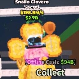 Buy Snailo Clovero Gold 198.8M/s {10} 100-249 M/s - Steal a Brainrot