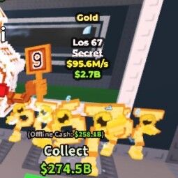 Buy Los 67 Gold 95.6M/s (508) 50-99 M/s - Steal a Brainrot
