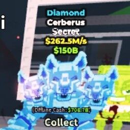 Buy Cerberus Diamond 262.5M/s (515) 250-499 M/s - Steal a Brainrot