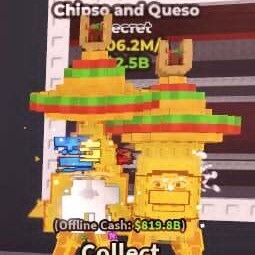 Buy Chipso And Questo 406.2m/s (GOLD) 250-499 M/s - Steal a Brainrot