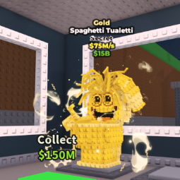Buy Gold Spaghetti Tualetti (75M/s) 50-99 M/s - Steal a Brainrot
