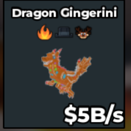 Buy ⭐ Dragon Gingerini 5B/s | Reindeer Trait | Instan 5-9.99 B/s - Steal a Brainrot