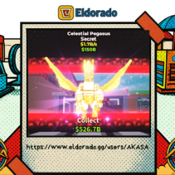 Buy Celestial Pegasus 1-4.99 B/s - Steal a Brainrot
