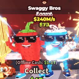 Buy Swaggy Bros⚡️1 Traits⚡️240M/S 100-249 M/s - Steal a Brainrot