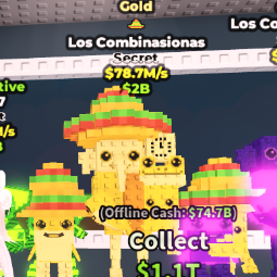 Buy Los Combinasionas Gold⚡️1 Trait⚡️78.7M/s 50-99 M/s - Steal a Brainrot
