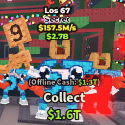 Buy Los 67⚡ 2 Traits ⚡ 157.5M/s 100-249 M/s - Steal a Brainrot