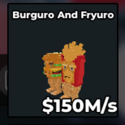 Buy Burguro and Fryuro 100-249.99 M/s - Steal a Brainrot