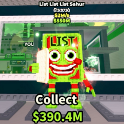 Buy ⭐ List List List Sahur ⭐ 0-24 M/s - Steal a Brainrot