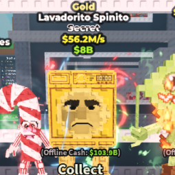 Buy Lavadorito Spinito Gold [56.2m/s] ⚡ 50-99 M/s - Steal a Brainrot