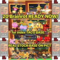 Buy x20 Brainrot For Index TACO Base⚡ 1+ B/s - Steal a Brainrot