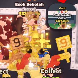 Buy $337,4M/s Esok Sekolah Gold With 3 Trait 250-499 M/s - Steal a Brainrot