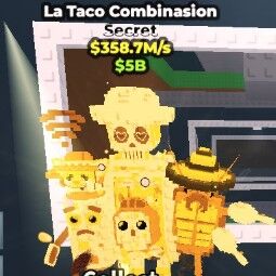 Buy Gold La Taco Combinasion 358.7m/s - s25 250-499 M/s - Steal a Brainrot