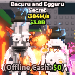 Buy Bacuru and Egguru 250-499.99 M/s - Steal a Brainrot