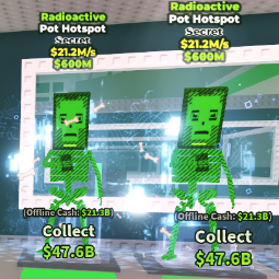 Buy Pot Hotspot Radioactive 21.2M/s🪴🔥☢️ 0-24 M/s - Steal a Brainrot