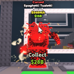Buy ⭐Spaghetti Tualetti Cursed 540M/s⭐ 500-749 M/s - Steal a Brainrot