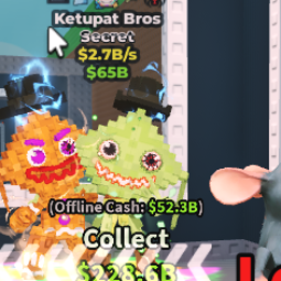 Buy Ketupat Bros 2B7/s 1+ B/s - Steal a Brainrot