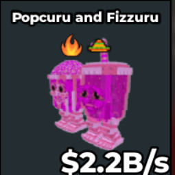 Buy Popcuru and Fizzuru 2,2B/s 1-4.99 B/s - Steal a Brainrot