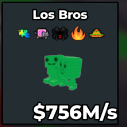 Buy Los Bros 750-999.99 M/s - Steal a Brainrot