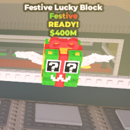 Buy 1x Festive Lucky Block GOLD 400M 0 - Steal a Brainrot