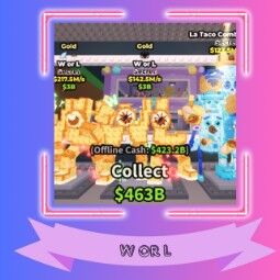 Buy GOLD W OR L 142M/S | FAST DELIVERY 100-249 M/s - Steal a Brainrot