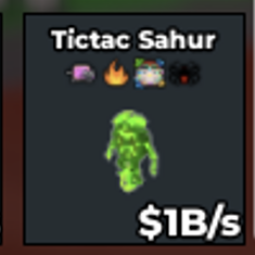 Buy Tictac Sahur 1B/s 1-4.99 B/s - Steal a Brainrot