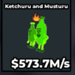 Buy Radioactive Ketchuru and Musturu | 573.7 M/s 500-749 M/s - Steal a Brainrot