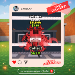 Buy Eviledon 25-49.99 M/s - Steal a Brainrot