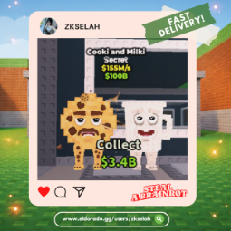 Buy ⭐ COOKI AND MILKI | 155M/s ⭐ 100-249 M/s - Steal a Brainrot
