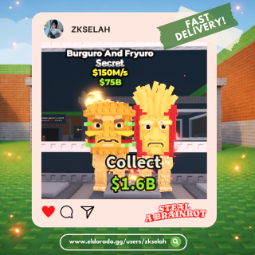 Buy Burguro and Fryuro 100-249.99 M/s - Steal a Brainrot