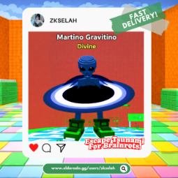 Buy Martino Gravitino | 9.08K/s | Fast Delivery ⚡ - Escape Tsunami For Brainrots