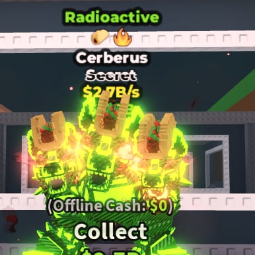 Buy ( Radioactive ) CerBerus 2.7B/s 1-4.99 B/s - Steal a Brainrot
