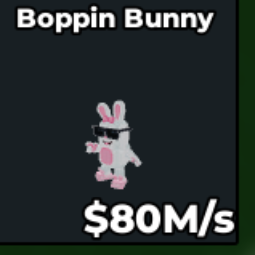 Buy Boppin Bunny 80M/s 50-99 M/s - Steal a Brainrot