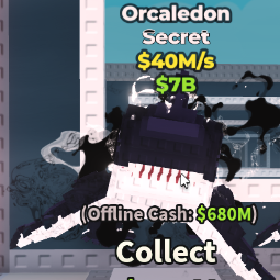 Buy Orcaledon 25-49.99 M/s - Steal a Brainrot