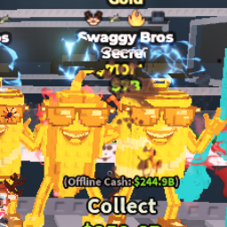 Buy Swaggy Bros 710m/s ( Gold ) 500-749 M/s - Steal a Brainrot
