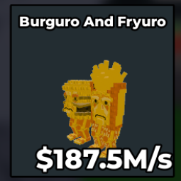 Buy GOLD BURGURO AND FRYURO (187.5M/s) 100-249 M/s - Steal a Brainrot