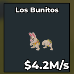 Buy LOS BUNITOS (4.2M/s) 0-24 M/s - Steal a Brainrot