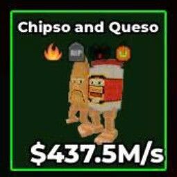 Buy Chipso and Queso 437.5M/s ( 4 Traits , no taco ) - Trusted - Fast Delivery - So Cheap 250-499 M/s - Steal a Brainrot